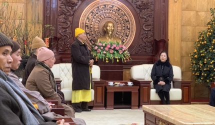 Bắc Giang: Ban trị sự GHPGVN tỉnh chúc tết Tỉnh ủy tỉnh Bắc Giang